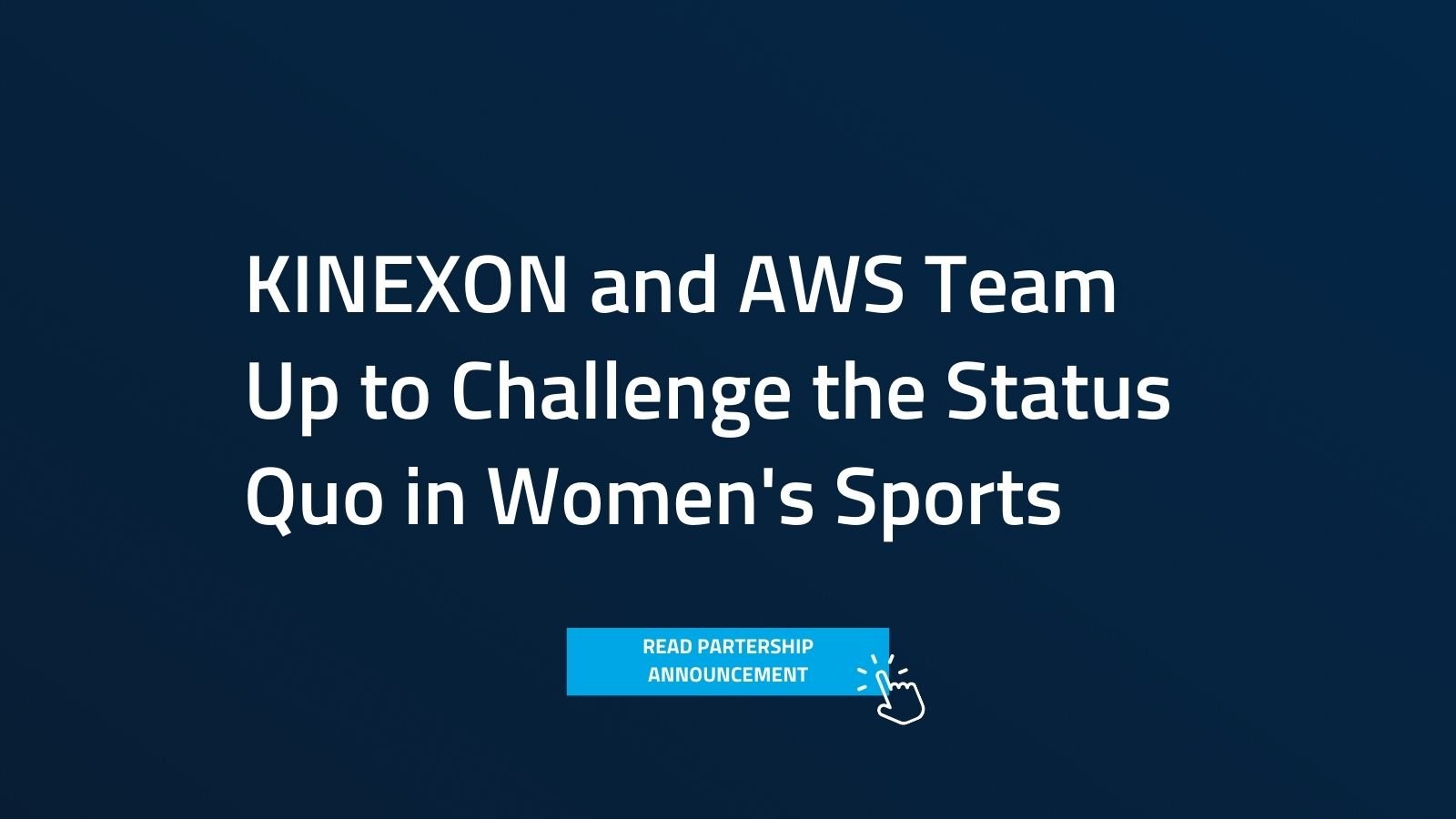 Partnership KINEXON and AWS