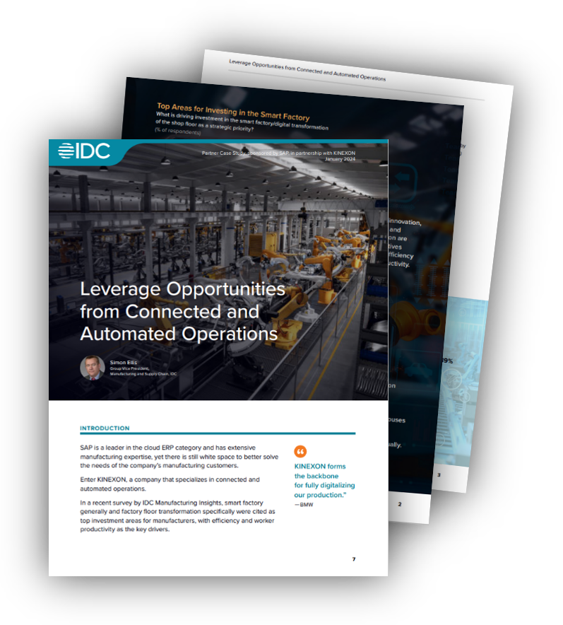 idc sap kinexon case study connected and automated operations